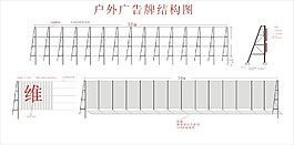 户外广告结构图