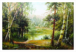油畫風(fēng)景圖