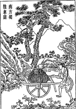 天工開物推車圖
