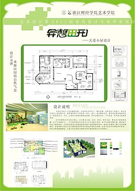 室內設計展板