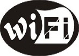黑白底wifi圖