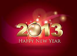 2013新年背景矢量素材