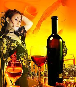 紅酒廣告圖片