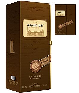 紅酒包裝(平面圖)圖片
