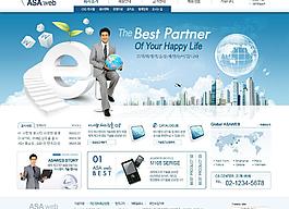 藍色科技網(wǎng)站圖片