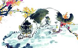 中國(guó)畫--貓(51張)圖片