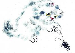 中国画--猫(51张)图片