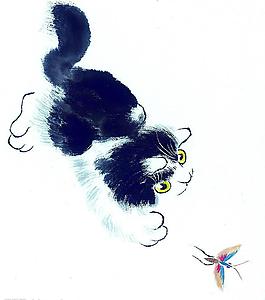 中国画--猫(51张)图片