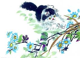 中国画--猫(51张)图片