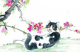中國(guó)畫--貓(51張)圖片