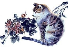 中国画--猫(51张)图片