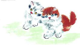 中国画--猫(51张)图片