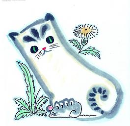 中国画--猫(51张)图片