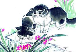 中国画--猫(51张)图片