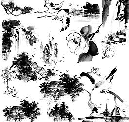 十六款精美古典 中國(guó)風(fēng)素材圖片