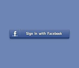 facebook按鈕psd分層素材