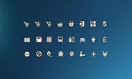 迷你购物图标psd素材