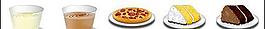 蛋糕、pizza、飲品圖標png