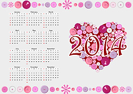 2014年愛(ài)心日歷