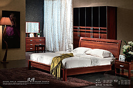 實(shí)木床 衣柜圖片