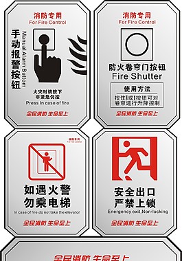 消防安全標示牌