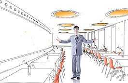 高清PSD分層素材高級白領