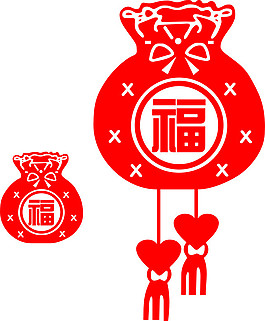 紅色福袋新年福袋包cdr