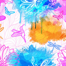 矢量手绘花