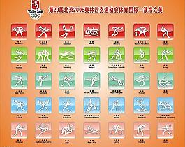 2008奧運(yùn)體育圖標(biāo)圖片
