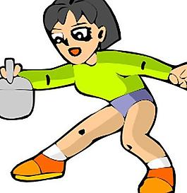 卡通乒乓球運(yùn)動(dòng)人物圖片