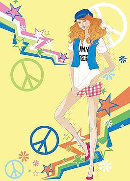 時(shí)尚女人圖片