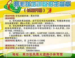 羽毛球宣傳單圖片