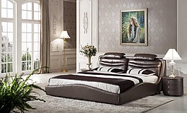 軟床背景 簡歐式軟床