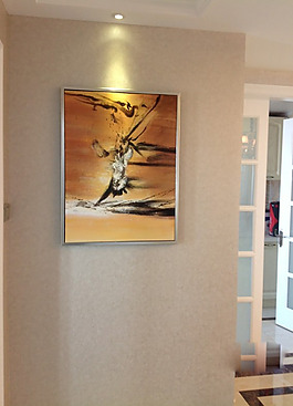 客廳掛畫裝飾模板