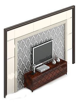 時(shí)尚電視柜素材