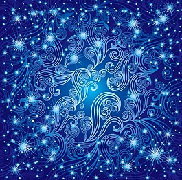 藍色個性背景設(shè)計矢量圖