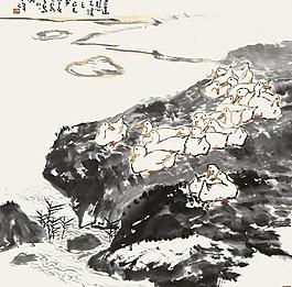 湖边小景图片