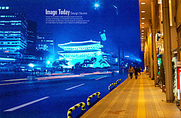 高清PSD分层素材都市夜色
