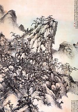 國畫山水圖片