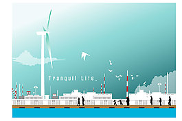 矢量圖大海航行