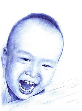 小孩大笑圖片