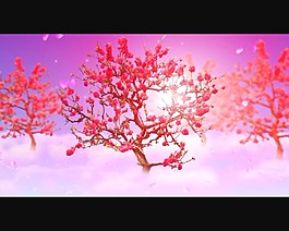 桃花背景視頻素材