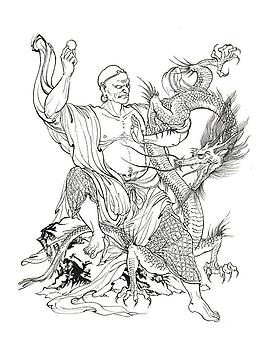 降龙罗汉图片