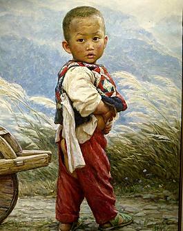 推車男孩圖片