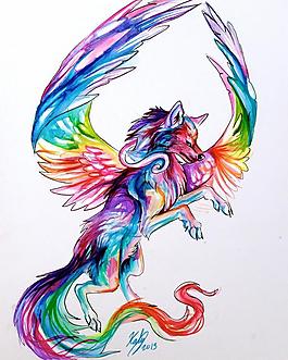 狼插畫圖片