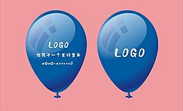 深紫色氣球廣告圖片