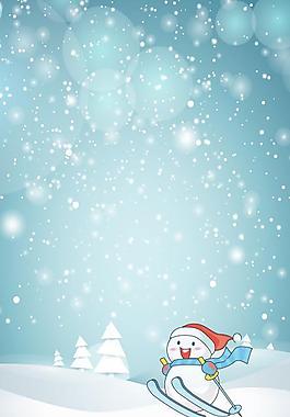 圣誕雪人矢量圖圖片