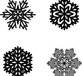圣誕雪花矢量圖圖片