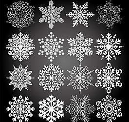圣誕雪花矢量圖圖片