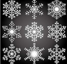 圣誕雪花矢量圖圖片